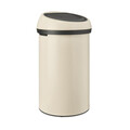 Cos de gunoi cu soft touch, Brabantia, Soft Beige, 60 L, 40x40x71 cm, otel, bej