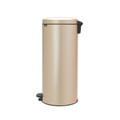 Cos de gunoi cu pedala, Brabantia, NewIcon Metallic Gold, 30 L, 38x29.3x67.9 cm, otel, auriu