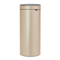 Cos de gunoi cu soft touch, Brabantia, Touch New Metallic, 30 L, 32x29.5x72 cm, otel, auriu