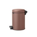 Cos de gunoi cu pedala, Brabantia, NewIcon, 3 L, 23.5x16.8x26.4 cm, otel, grej satinat