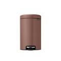 Cos de gunoi cu pedala, Brabantia, NewIcon, 12 L, 33.8x25.1x41.1 cm, otel, grej satinat