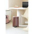 Cos de gunoi cu pedala, Brabantia, NewIcon, 12 L, 33.8x25.1x41.1 cm, otel, grej satinat