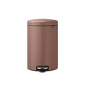 Cos de gunoi cu pedala, Brabantia, NewIcon, 20 L, 38x29x46.7 cm, otel, grej satinat