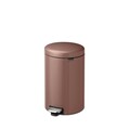 Cos de gunoi cu pedala, Brabantia, NewIcon, 20 L, 38x29x46.7 cm, otel, grej satinat