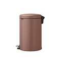 Cos de gunoi cu pedala, Brabantia, NewIcon, 20 L, 38x29x46.7 cm, otel, grej satinat