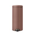Cos de gunoi cu pedala, Brabantia, NewIcon, 30 L, 38x29.3x67.9 cm, otel, grej satinat