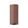 Cos de gunoi cu pedala, Brabantia, NewIcon, 30 L, 38x29.3x67.9 cm, otel, grej satinat