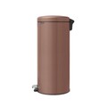 Cos de gunoi cu pedala, Brabantia, NewIcon, 30 L, 38x29.3x67.9 cm, otel, grej satinat