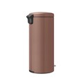 Cos de gunoi cu pedala, Brabantia, NewIcon, 30 L, 38x29.3x67.9 cm, otel, grej satinat