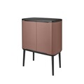 Cos de gunoi cu soft touch, Brabantia, Bo Touch, 11+23 L, 31.2x54x68 cm, otel, grej satinat
