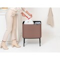 Cos de gunoi cu soft touch, Brabantia, Bo Touch, 11+23 L, 31.2x54x68 cm, otel, grej satinat