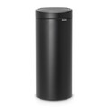 Cos de gunoi cu soft touch, Brabantia, Touch New, 30 L, 32x29.5x72 cm, otel, negru