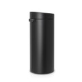 Cos de gunoi cu soft touch, Brabantia, Touch New, 30 L, 32x29.5x72 cm, otel, negru