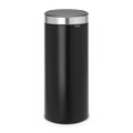 Cos de gunoi cu soft touch, Brabantia, Touch New, 30 L, 32x29.5x72 cm, otel, negru mat/argintiu