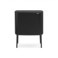Cos de gunoi cu soft touch, Brabantia, Bo Touch Matt, 36 L, 31.2x54x68 cm, otel, negru mat