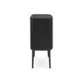 Cos de gunoi cu soft touch, Brabantia, Bo Touch Matt, 3x11 L, 31.2x54x68 cm, otel, negru mat