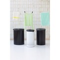 Cos de rufe, Brabantia, Matt, 60 L, 38x38x63.5 cm, otel, negru mat