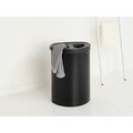 Cos de rufe, Brabantia, Matt Selector, 55 L, 29x45x63 cm, otel, negru mat