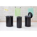Cos de rufe, Brabantia, Matt Selector, 55 L, 29x45x63 cm, otel, negru mat