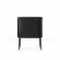 Cos de rufe Bo 60 L, Brabantia, Matt, 32x54x67 cm, polipropilena/otel, negru mat