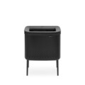 Cos de rufe Bo 60 L, Brabantia, Matt, 32x54x67 cm, polipropilena/otel, negru mat