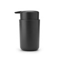 Dispenser sapun lichid, Brabantia, Dark Grey, 9.2x7.6x14.3 cm, 250 ml, polipropilena, gri inchis