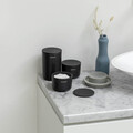 Set 3 recipiente de baie, Brabantia, Dark Grey, polipropilena, gri inchis
