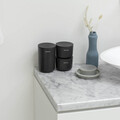 Set 3 recipiente de baie, Brabantia, Dark Grey, polipropilena, gri inchis