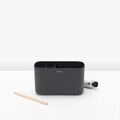 Organizator pentru accesorii baie, Brabantia, Caddy Dark Grey, 19.7x9.8x11 cm, polipropilena, gri inchis