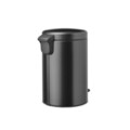 Cos de gunoi cu pedala, Brabantia, NewIcon, 12 L, 33.8x25.1x41.1 cm, otel, gri inchis