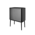 Cos de gunoi cu soft touch, Brabantia, Bo Touch, 11+23 L, 31.2x54x68 cm, otel, gri inchis