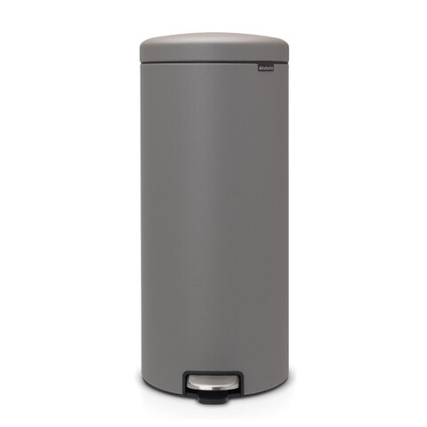 Cos de gunoi cu pedala, Brabantia, NewIcon, 30 L, 38x29.3x67.9 cm, otel, gri