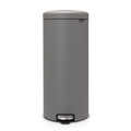 Cos de gunoi cu pedala, Brabantia, NewIcon, 30 L, 38x29.3x67.9 cm, otel, gri