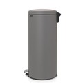 Cos de gunoi cu pedala, Brabantia, NewIcon, 30 L, 38x29.3x67.9 cm, otel, gri