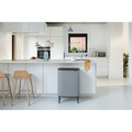 Cos de gunoi cu soft touch, Brabantia, Bo Touch Mineral, 60 L, 31.2x54.5x81.5 cm, otel, gri