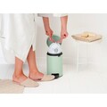 Cos de gunoi cu pedala, Brabantia, NewIcon Jade Green, 3 L, 23.5x16.8x26.4 cm, otel, verde jad