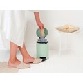 Cos de gunoi cu pedala, Brabantia, NewIcon Jade Green, 3 L, 23.5x16.8x26.4 cm, otel, verde jad