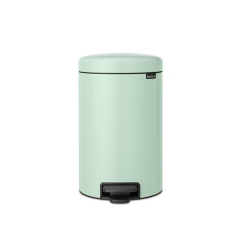 Cos de gunoi cu pedala, Brabantia, NewIcon Jade Green, 12 L, 33.8x25.1x41.1 cm, otel, verde jad
