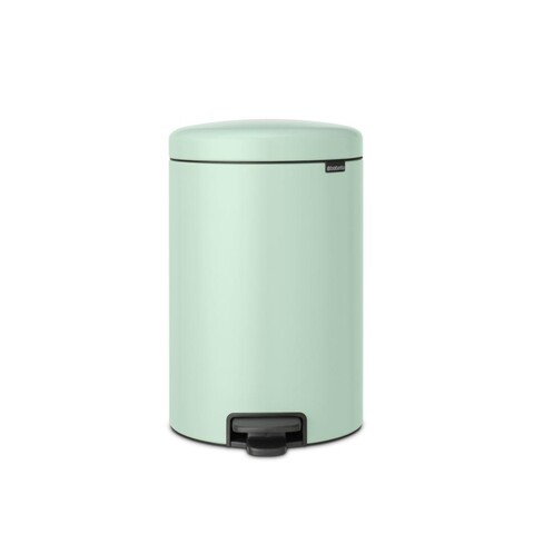 Cos de gunoi cu pedala, Brabantia, NewIcon Jade Green, 20 L, 38x29x46.7 cm, otel, verde jad
