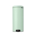 Cos de gunoi cu pedala, Brabantia, NewIcon Jade Green, 30 L, 38x29.3x67.9 cm, otel, verde jad