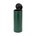 Cos de gunoi cu soft touch, Brabantia, Touch New, 30 L, 32x29.5x72 cm, otel, verde pin