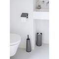 Set accesorii pentru baie 3 piese, Brabantia, Balance Platinum, otel, gri inchis