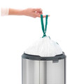 Cos de gunoi cu soft touch, Brabantia, Touch New Platinum, 30 L, 32x29.5x72 cm, otel, gri inchis
