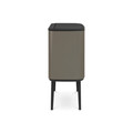 Cos de gunoi cu soft touch, Brabantia, Bo Touch Platinum, 36 L, 31.2x54x68 cm, otel, gri