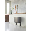 Cos de gunoi cu soft touch, Brabantia, Bo Touch Platinum, 36 L, 31.2x54x68 cm, otel, gri