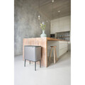 Cos de gunoi cu soft touch, Brabantia, Bo Touch Platinum, 3x11 L, 31.2x54x68 cm, otel, gri