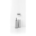 Set accesorii pentru baie 3 piese, Brabantia, Balance Matt, otel, argintiu