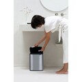 Cos de gunoi, Brabantia, Bo Small, 12 L, 23x29.5x37.5 cm, otel, argintiu