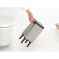 Cos de gunoi, Brabantia, Bo Small, 4 L, 17.2x20x36 cm, otel, argintiu