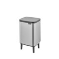 Cos de gunoi, Brabantia, Bo Small, 7 L, 20.7x24.2x40 cm, otel, argintiu